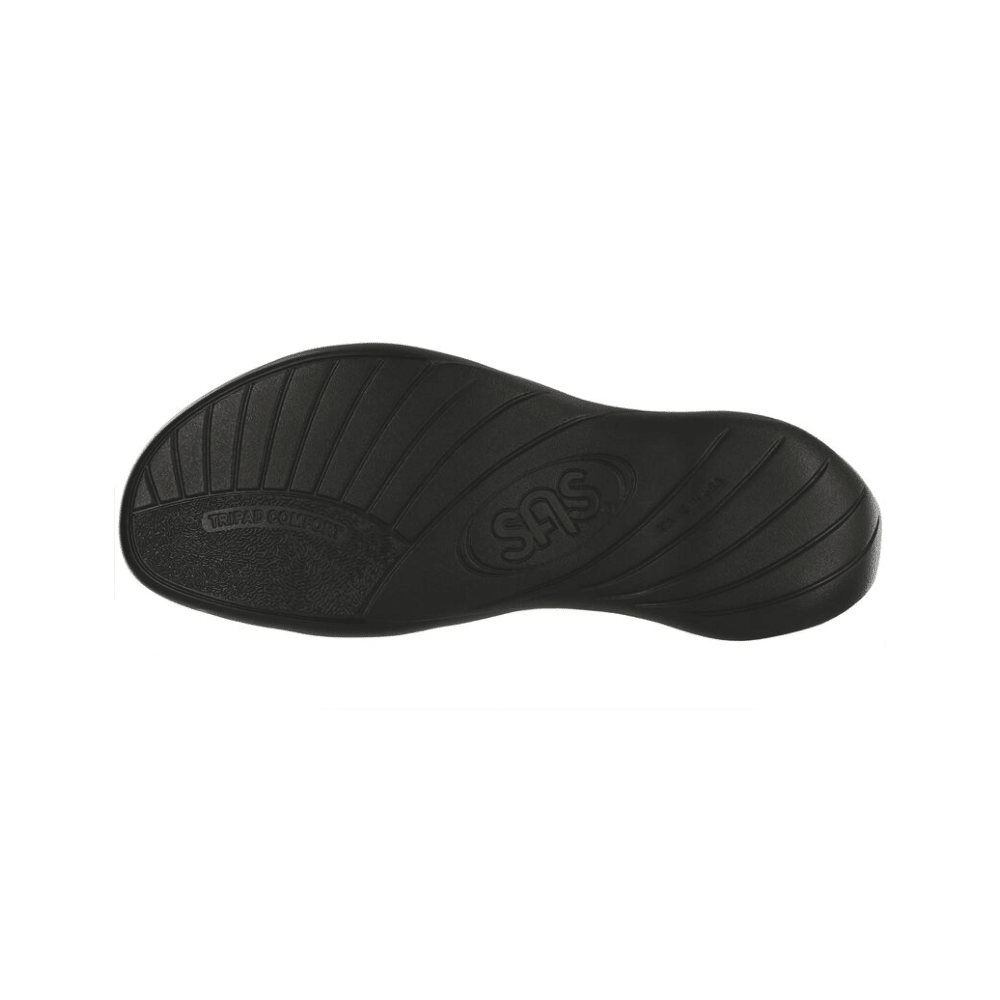SAS Women's Pier Supportive Leather Sandal - Black Sand 6