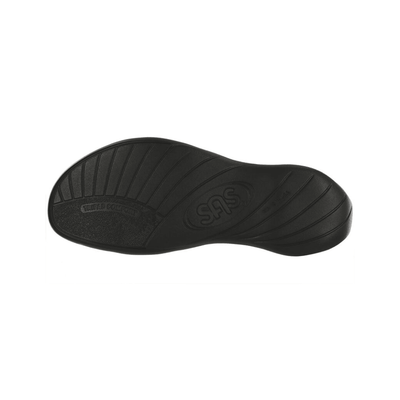SAS Women's Pier Supportive Leather Sandal - Black Sand 6