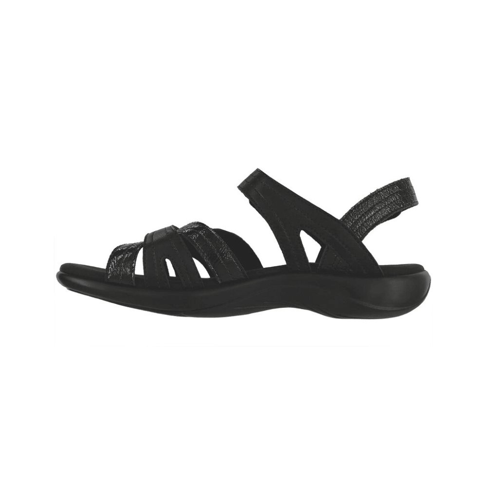 SAS Women's Pier Supportive Leather Sandal - Black Sand 5