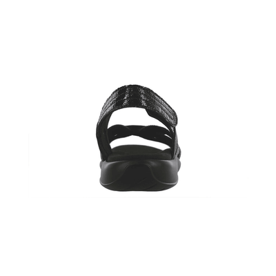 SAS Women's Pier Supportive Leather Sandal - Black Sand 4