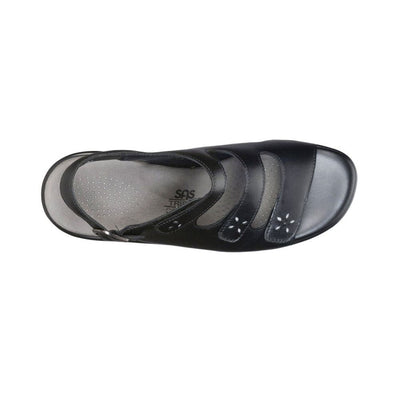 SAS Women's Quatro Walking Slingback Sandal – Black 6