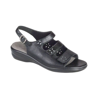 SAS Women's Quatro Walking Slingback Sandal – Black 1