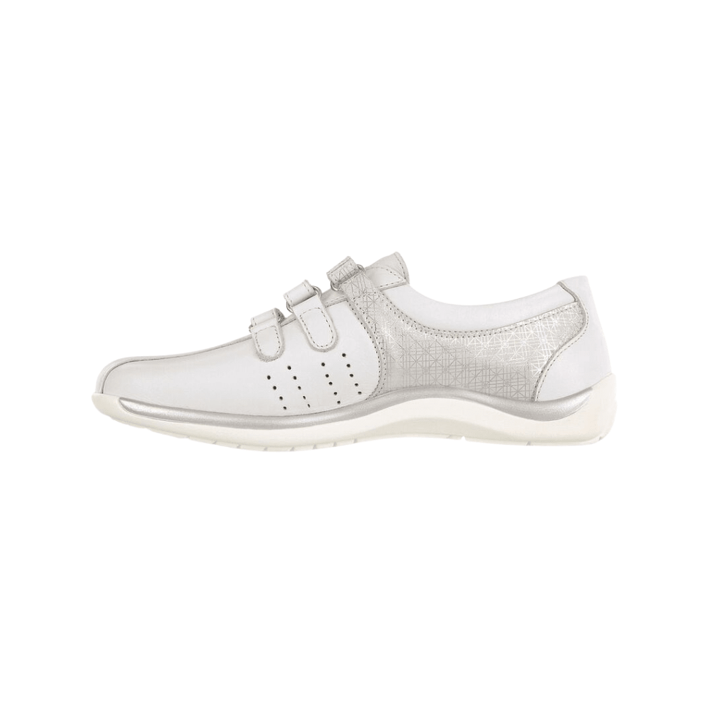 SAS Women's Race Time Walking Shoe - Chalk / Silver 2