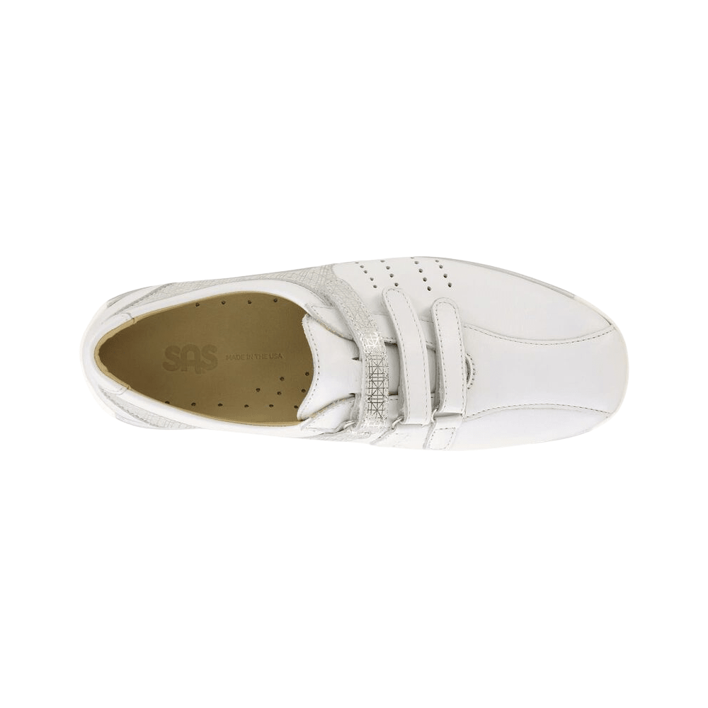 SAS Women's Race Time Walking Shoe - Chalk / Silver 3