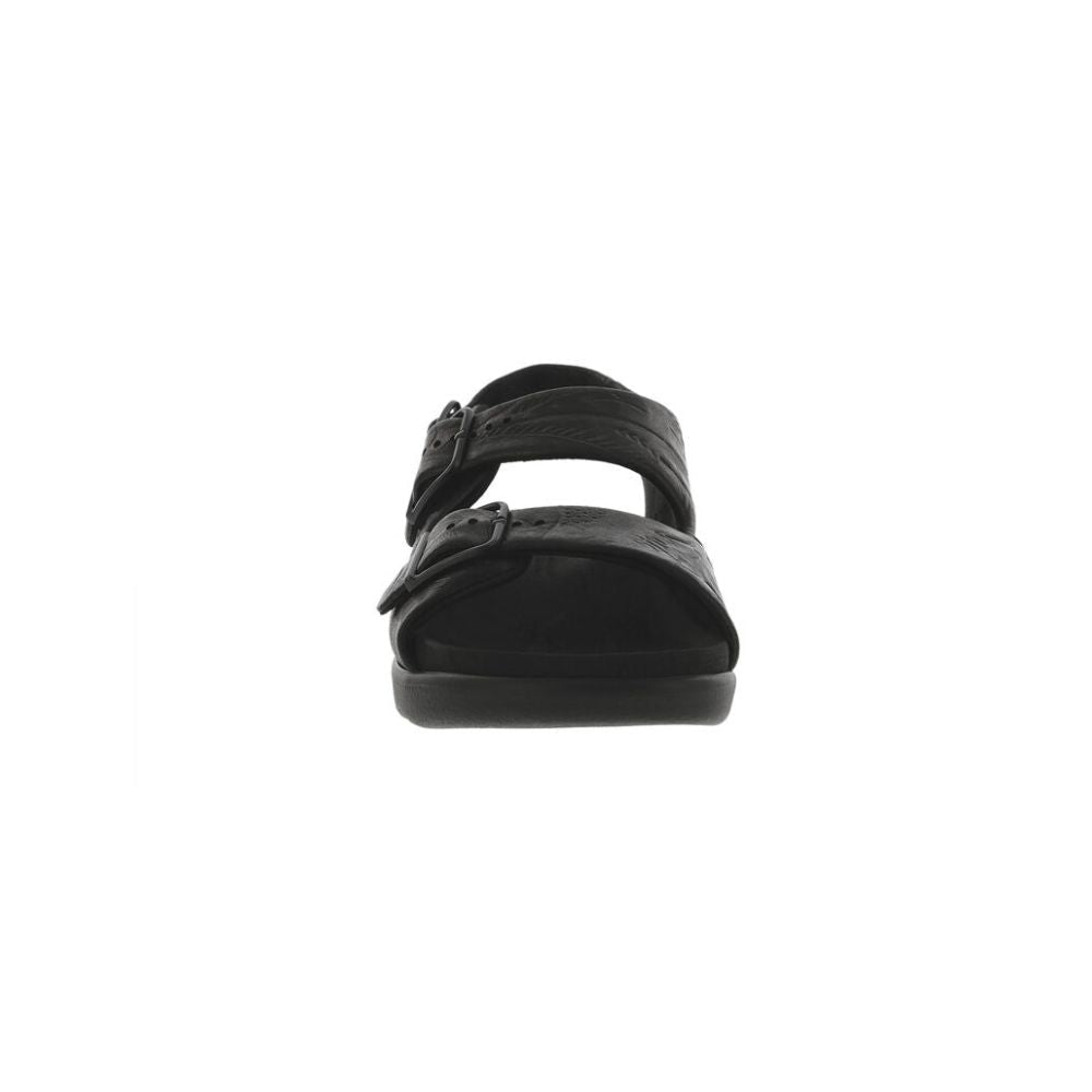 SAS Women’s Relaxed Supportive Leather Slip-On Shoe – Black Larse 3