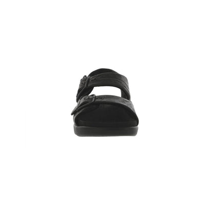 SAS Women’s Relaxed Supportive Leather Slip-On Shoe – Black Larse 3