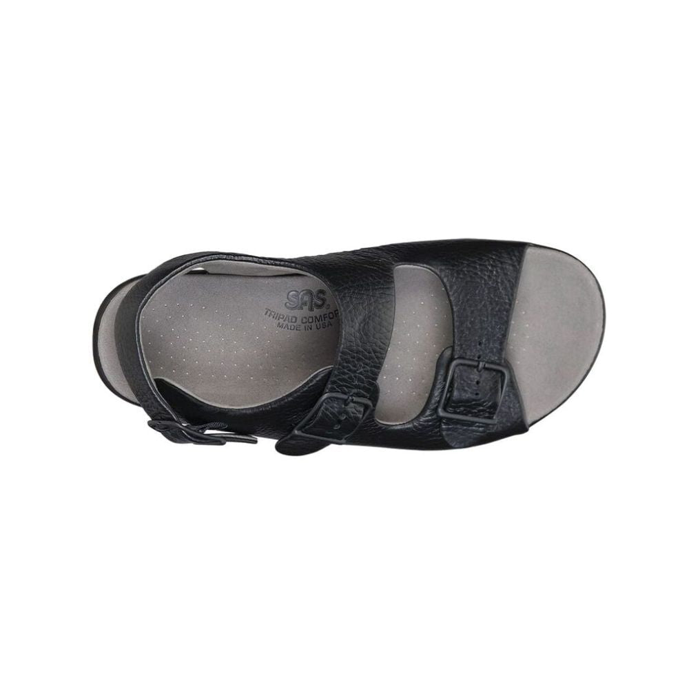 SAS Women’s Relaxed Supportive Leather Slip-On Shoe – Black 3