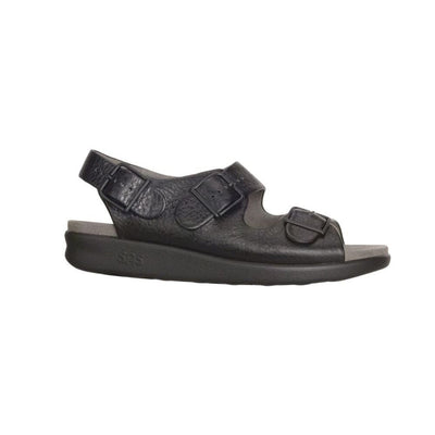 SAS Women’s Relaxed Supportive Leather Slip-On Shoe – Black 4