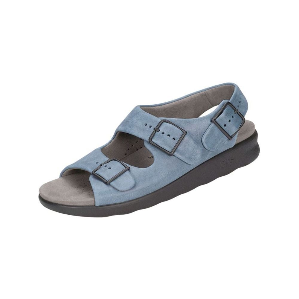 SAS Women’s Relaxed Supportive Leather Slip-On Shoe – Denim 5