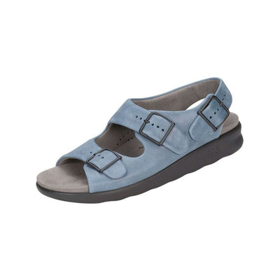 SAS Women’s Relaxed Supportive Leather Slip-On Shoe – Denim 5