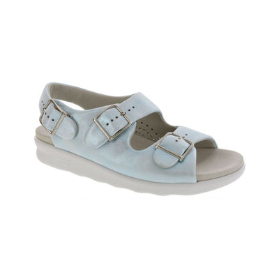 SAS Women’s Relaxed Supportive Leather Slip-On Shoe – Shining Sea 1