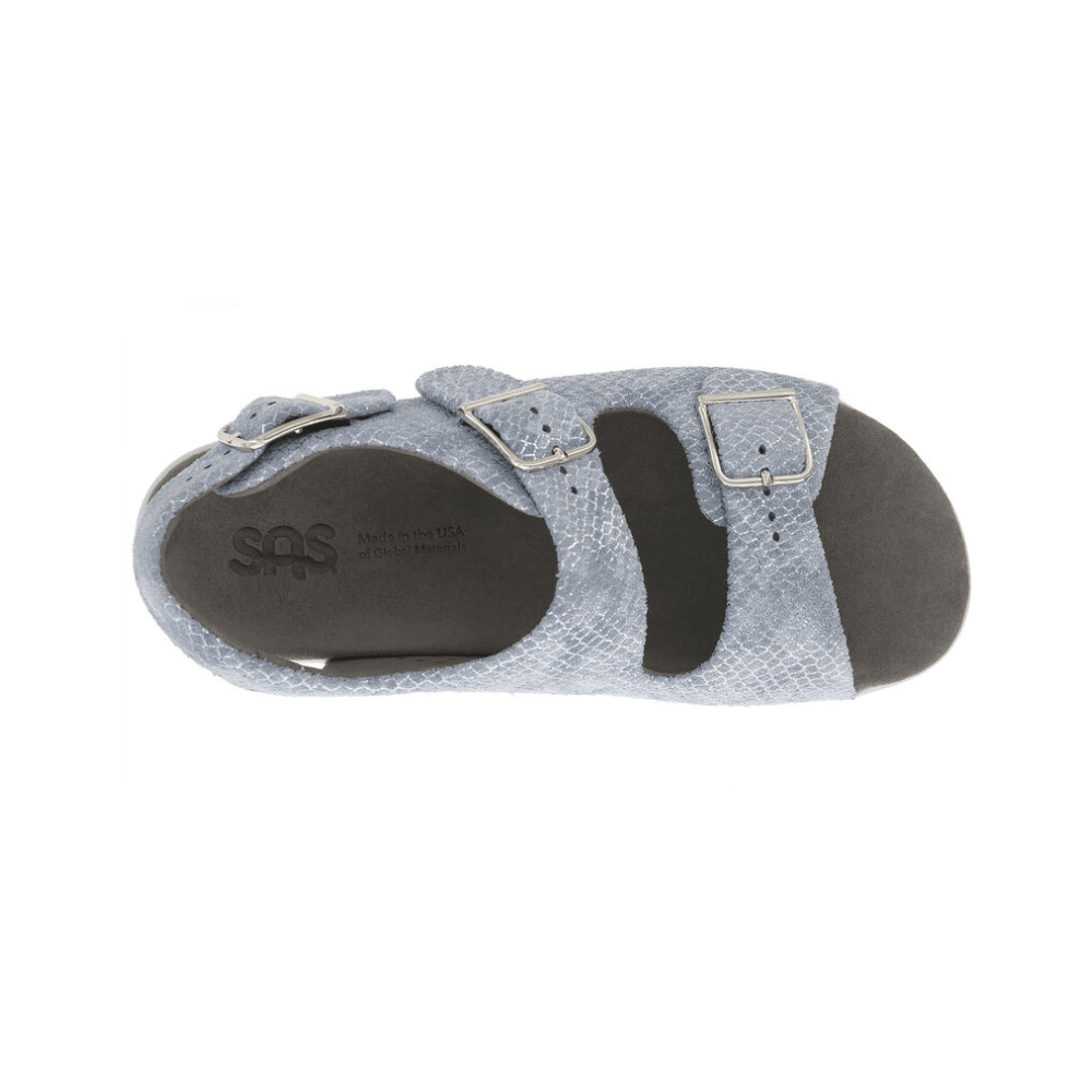 SAS Women’s Relaxed Supportive Leather Slip-On Shoe – Spring Blue 2