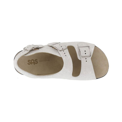 SAS Women’s Relaxed Supportive Leather Slip-On Shoe – Vanilla 2