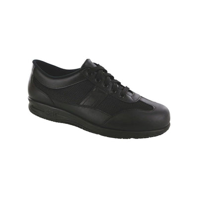SAS Women’s Reverie Non-Slip Leather & Mesh Lace-Up - Black 1