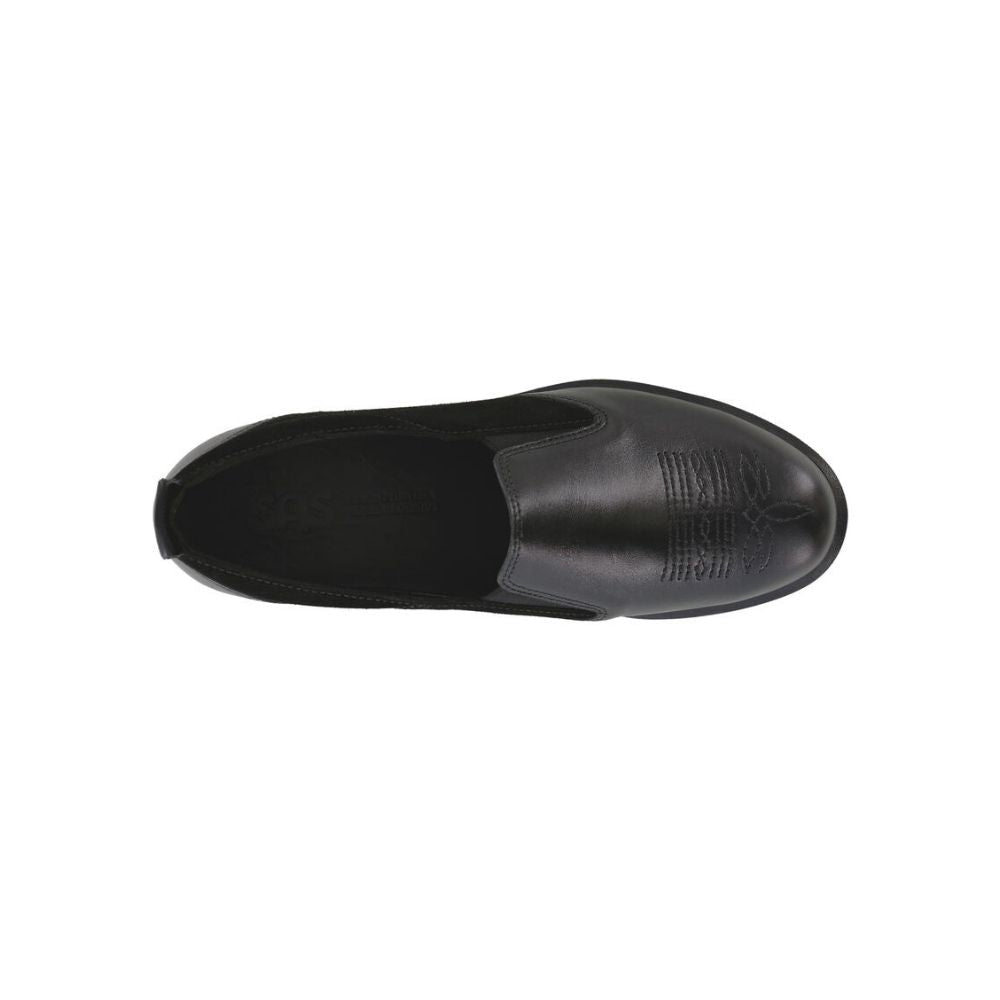 SAS Women’s Saddle Slip-On Comfort Loafer Leather Shoe – Black 2