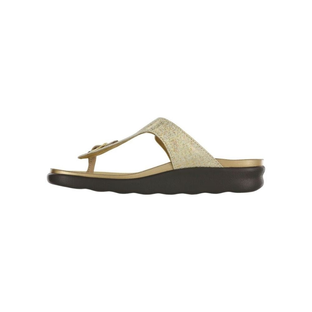 SAS Women’s Sanibel Sandal Ergonomic Comfort Slide - Shiny Gold 2