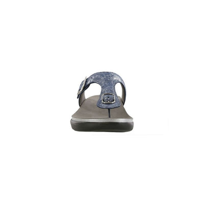 SAS Women’s Sanibel Sandal Ergonomic Comfort Slide - Silver Blue 4