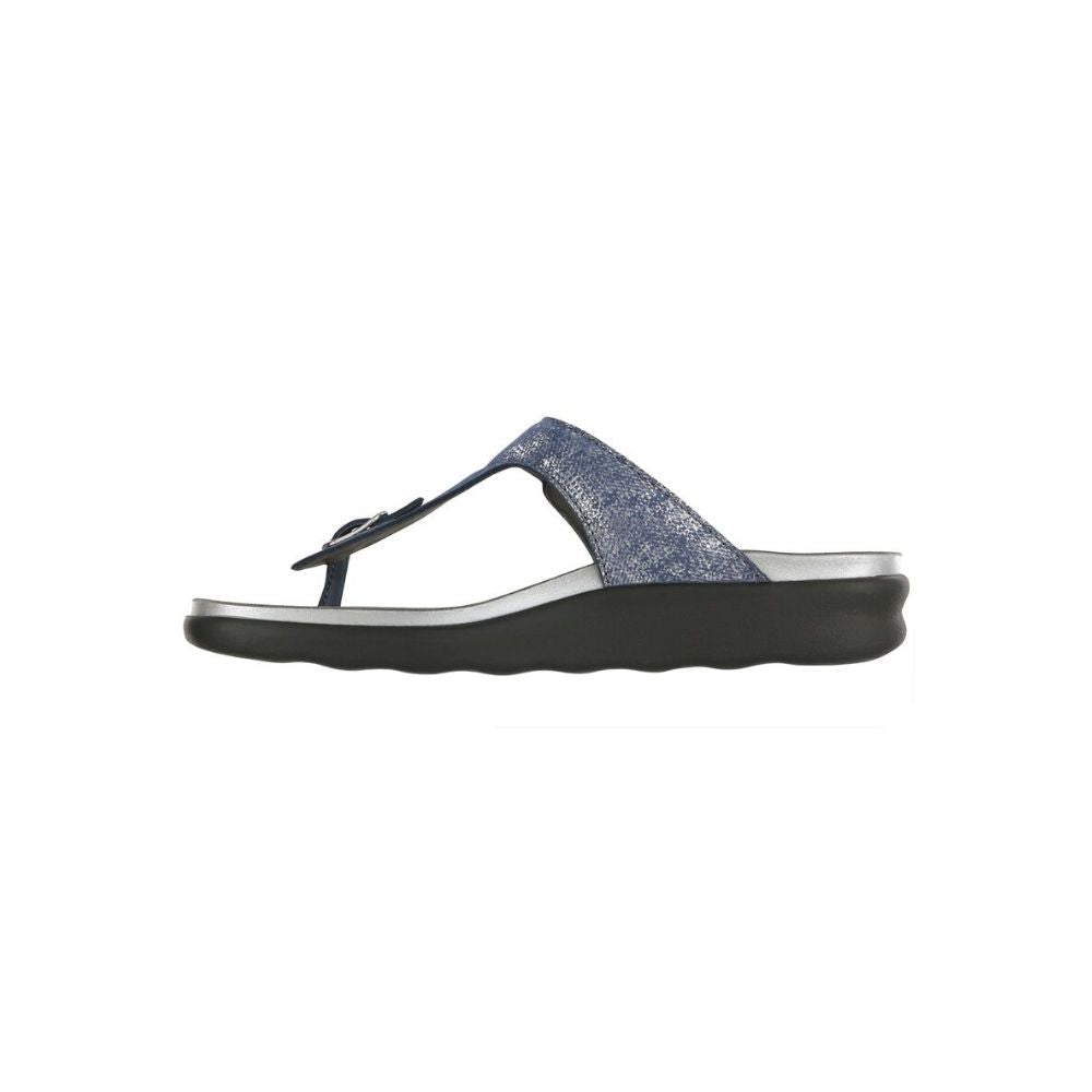 SAS Women’s Sanibel Sandal Ergonomic Comfort Slide - Silver Blue 2