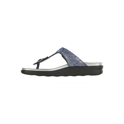 SAS Women’s Sanibel Sandal Ergonomic Comfort Slide - Silver Blue 2