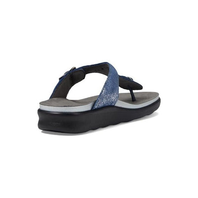 SAS Women’s Sanibel Sandal Ergonomic Comfort Slide - Silver Blue 7