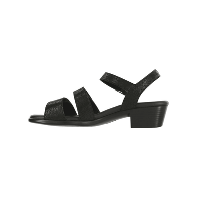 SAS Women's Savanna Adjustable Strap Leather Sandal - Web Black 5