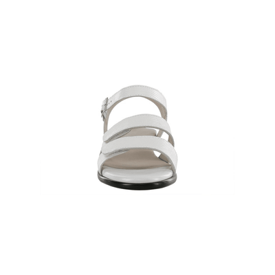 SAS Women's Savanna Adjustable Strap Leather Sandal - White Lizard 3