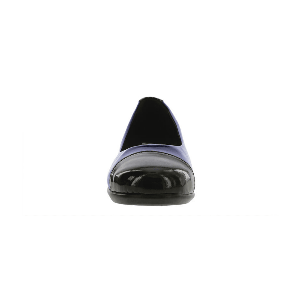 SAS Women’s Scenic Cap Toe Ballet Flat – Black / Sapphire 3