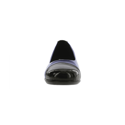 SAS Women’s Scenic Cap Toe Ballet Flat – Black / Sapphire 3