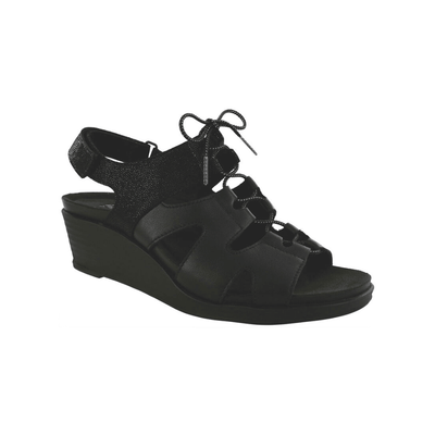 SAS Women’s Sedona Sandal – Black Sparkle 1