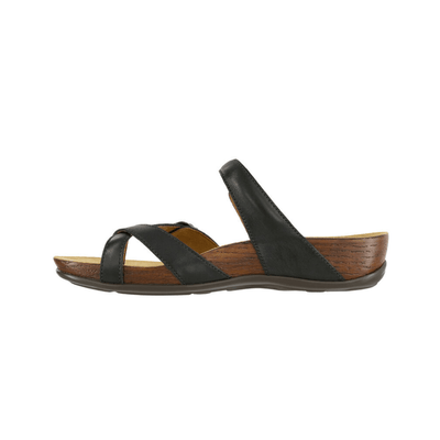 SAS Women’s Shelly Leather Adjustable Slide Sandal – Black 5