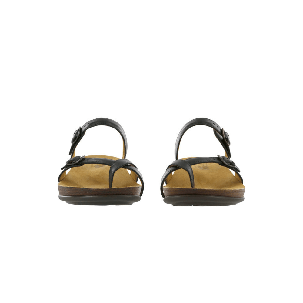 SAS Women’s Shelly Leather Adjustable Slide Sandal – Black 4