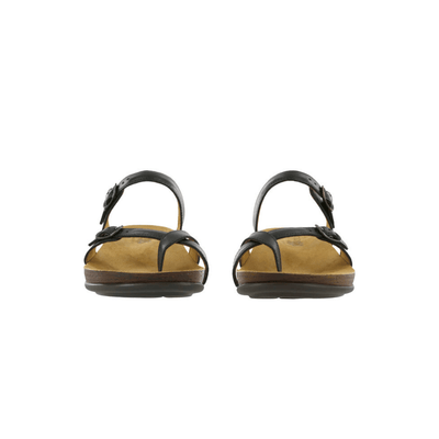 SAS Women’s Shelly Leather Adjustable Slide Sandal – Black 4