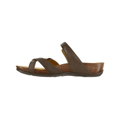 SAS Women’s Shelly Leather Adjustable Slide Sandal – Coffee 5