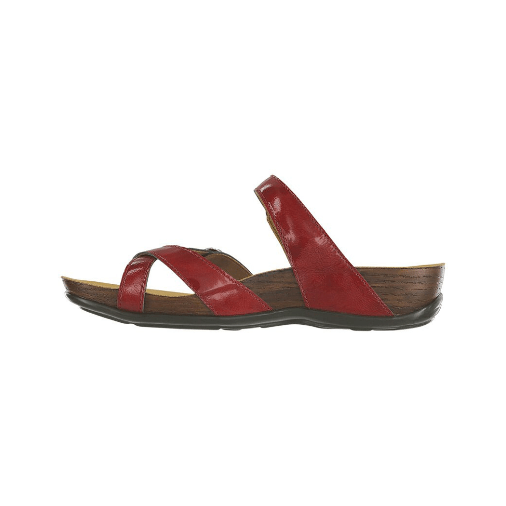 SAS Women’s Shelly Leather Adjustable Slide Sandal – Lipstick 5
