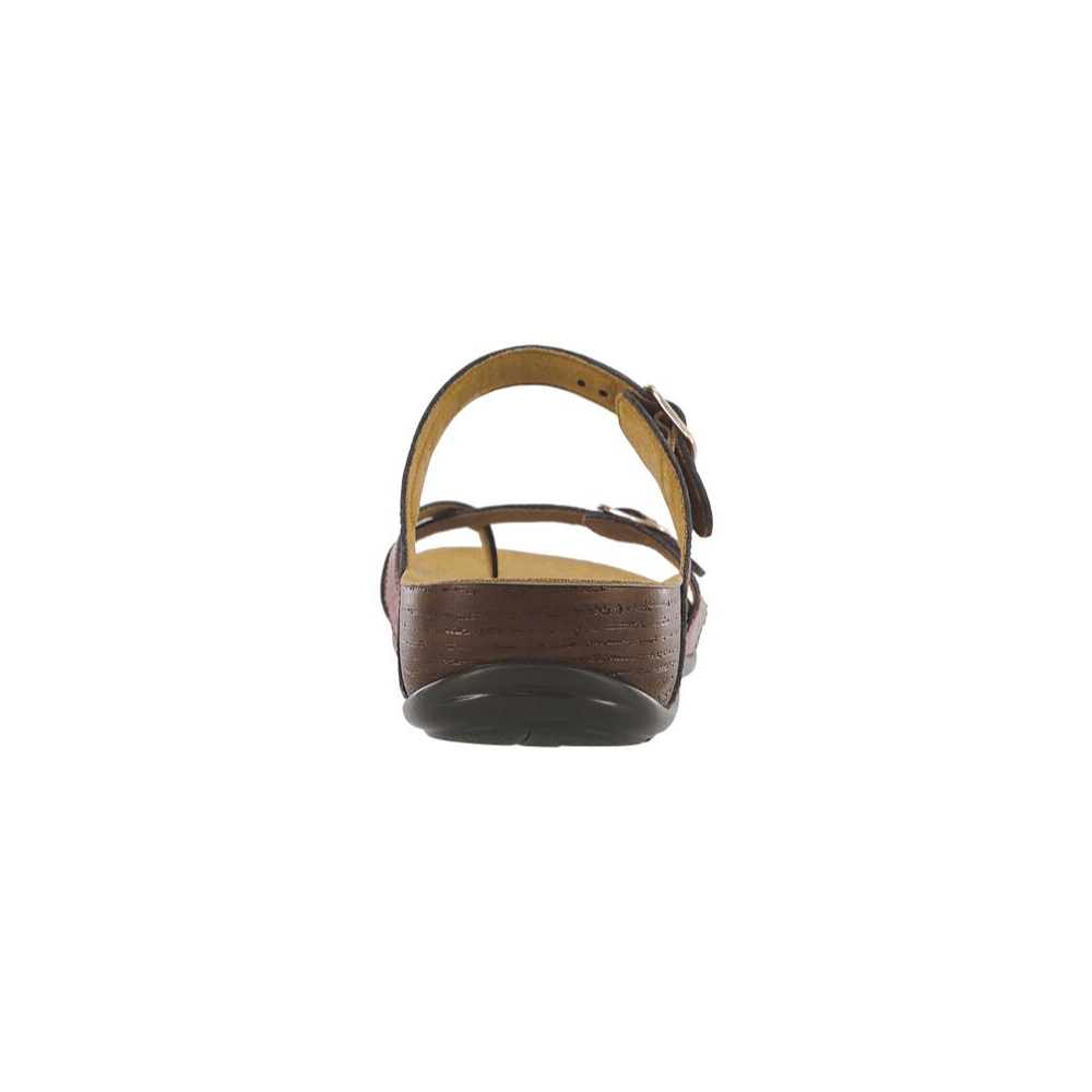 SAS Women’s Shelly Leather Adjustable Slide Sandal – Lipstick 4