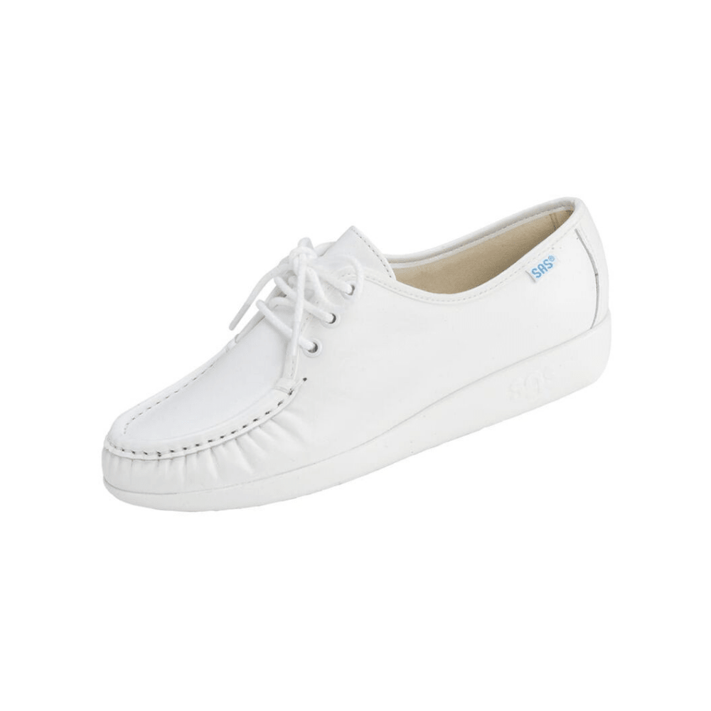 SAS Women's Siesta Comfort Slip-On Oxfords - White 6