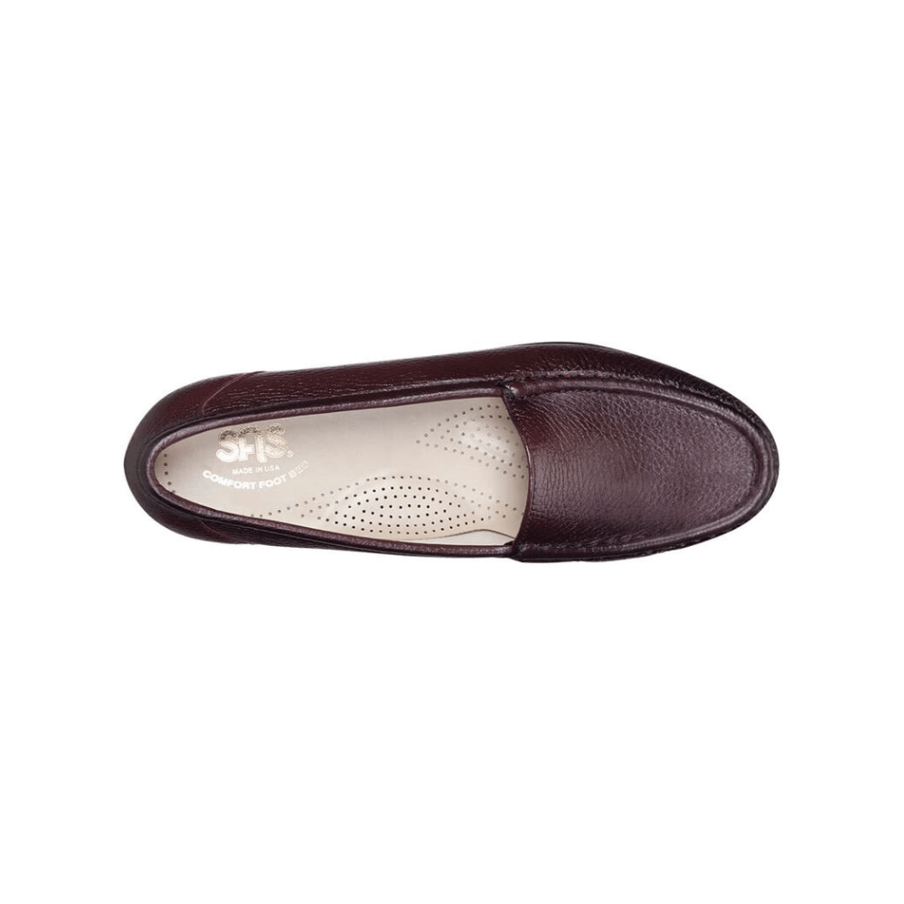 SAS Women's Simplify Leather Slip-On Loafer – Antique Wine 2
