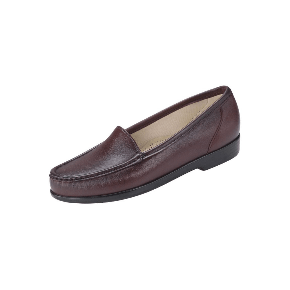SAS Women's Simplify Leather Slip-On Loafer – Antique Wine 4