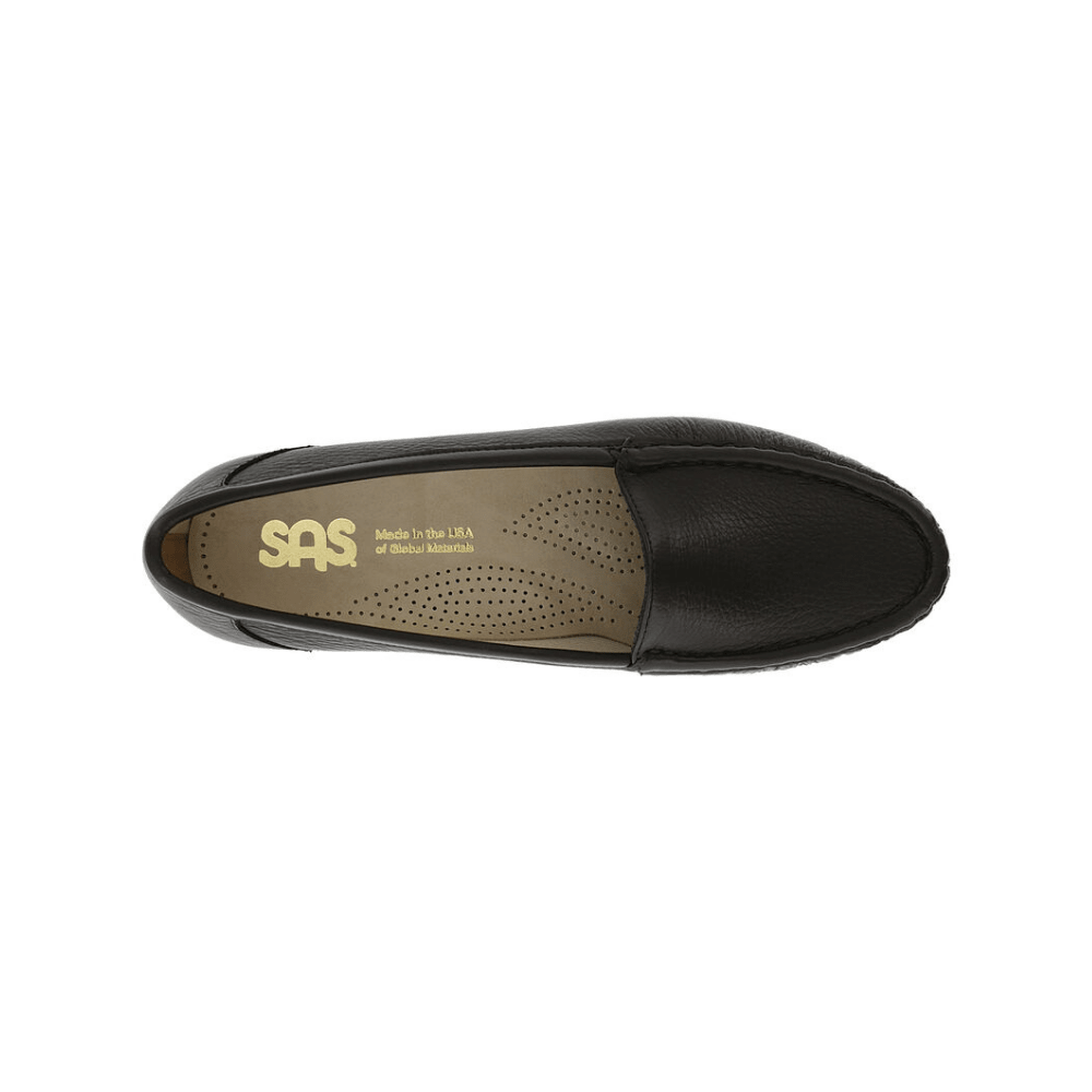 SAS Women's Simplify Leather Slip-On Loafer – Black 2