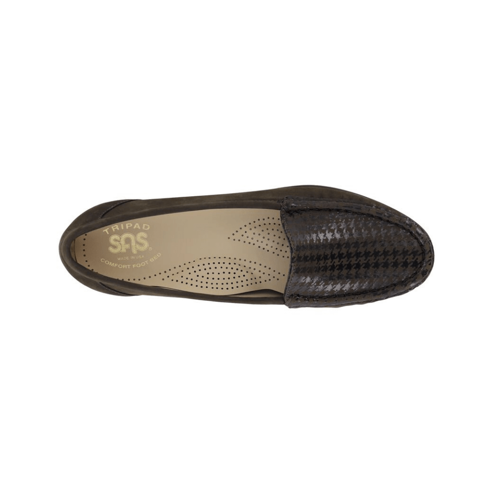 SAS Women's Simplify Leather Slip-On Loafer – Brown Tetris 2