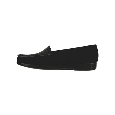 SAS Women's Simplify Leather Slip-On Loafer – Gray Tetris 5