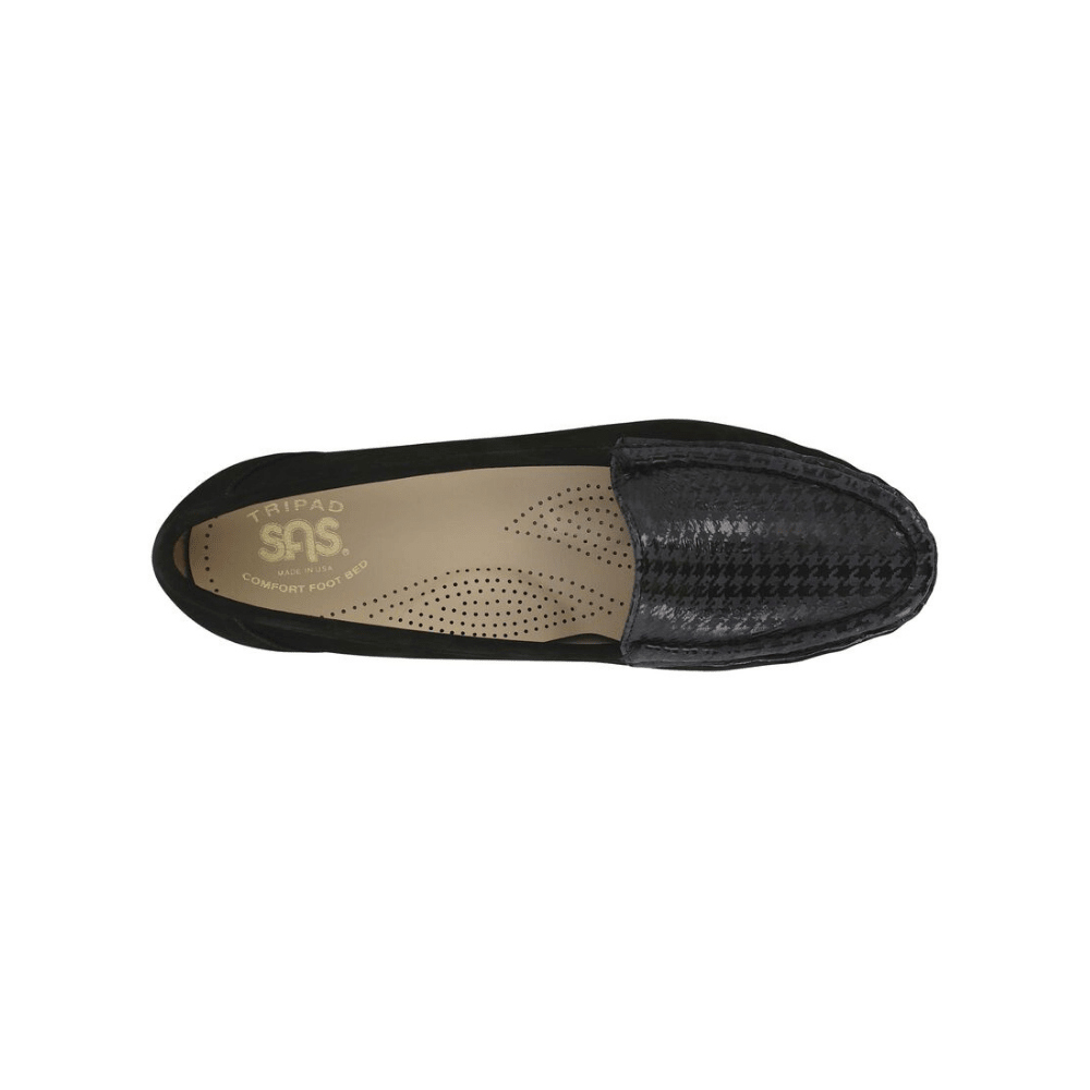 SAS Women's Simplify Leather Slip-On Loafer – Gray Tetris 2