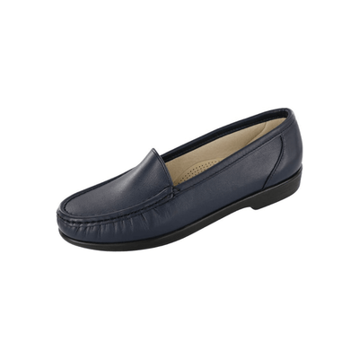 SAS Women's Simplify Leather Slip-On Loafer – Navy 3
