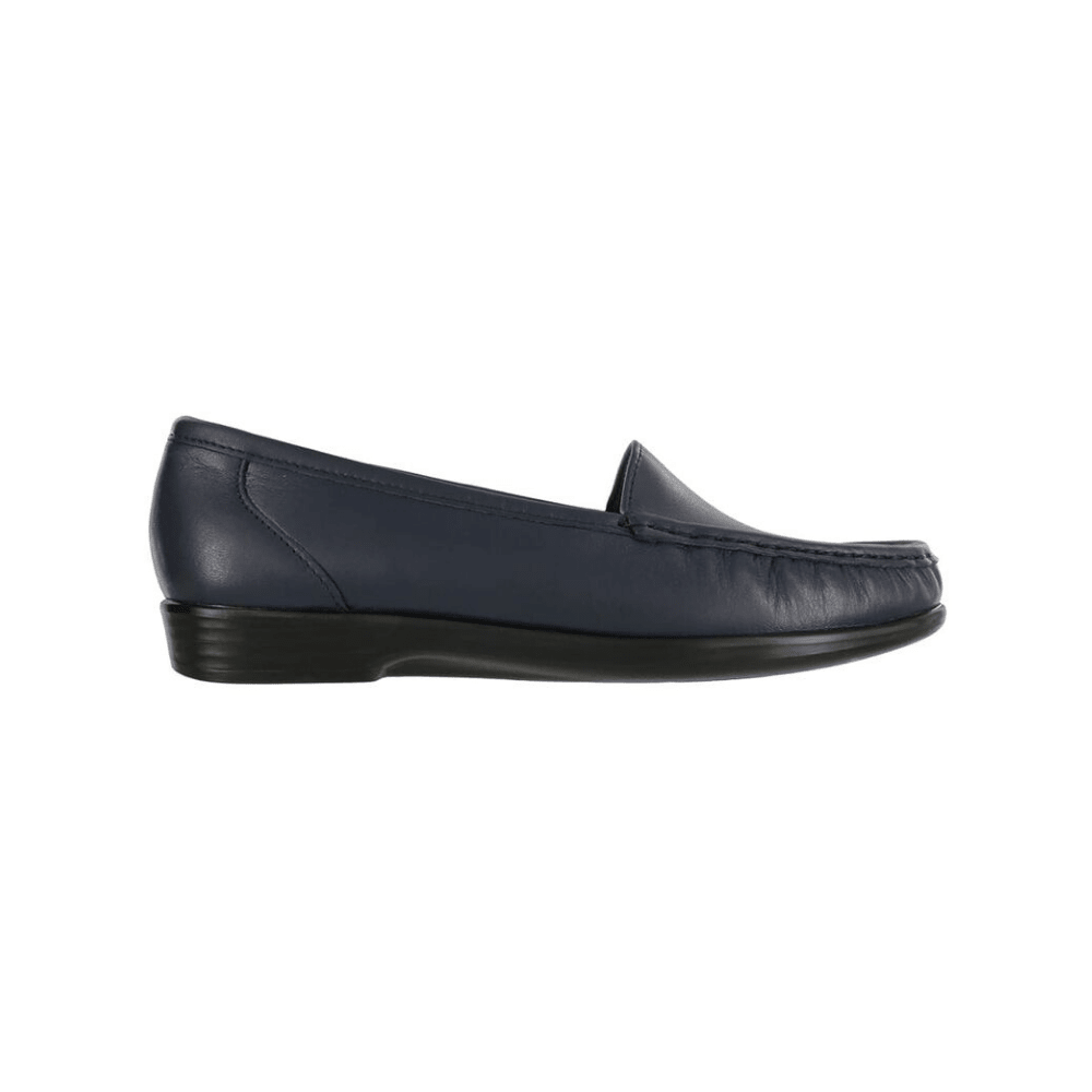 SAS Women's Simplify Leather Slip-On Loafer – Navy 4