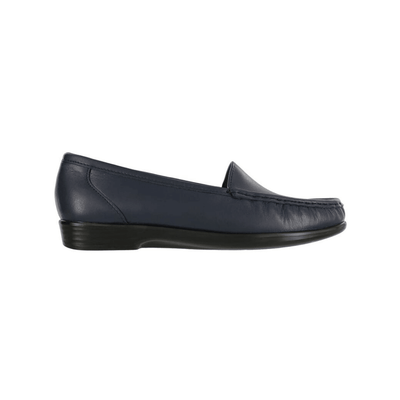 SAS Women's Simplify Leather Slip-On Loafer – Navy 4