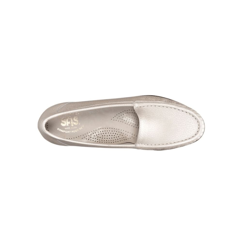 SAS Women's Simplify Leather Slip-On Loafer – Pearl Bone 2