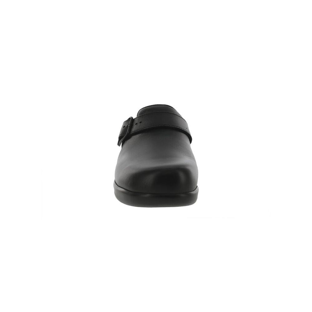 SAS Women’s Slip-On Leather Orthotic Comfort Clog – Black 4
