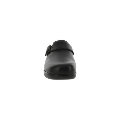 SAS Women’s Slip-On Leather Orthotic Comfort Clog – Black 4