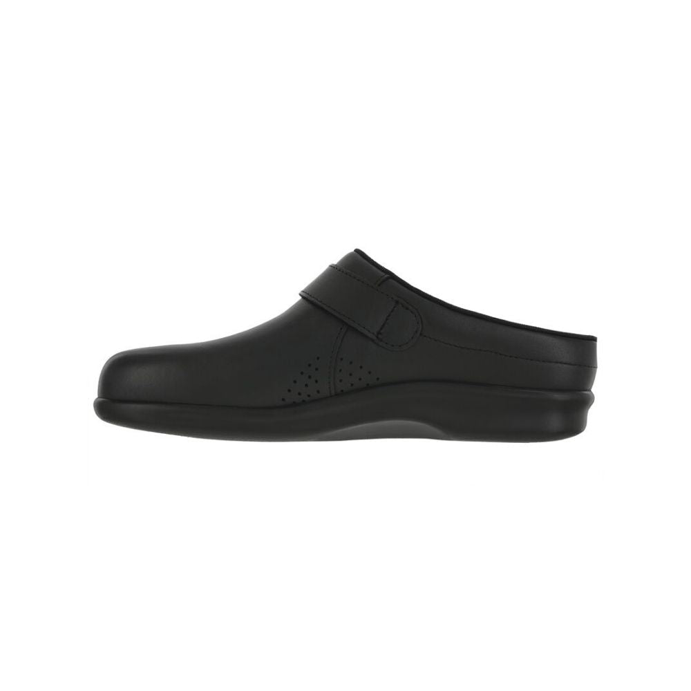 SAS Women’s Slip-On Leather Orthotic Comfort Clog – Black 5