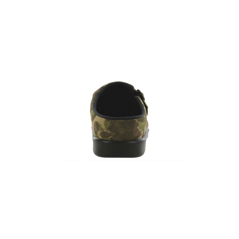 SAS Women’s Slip-On Leather Orthotic Comfort Clog – Camo 4